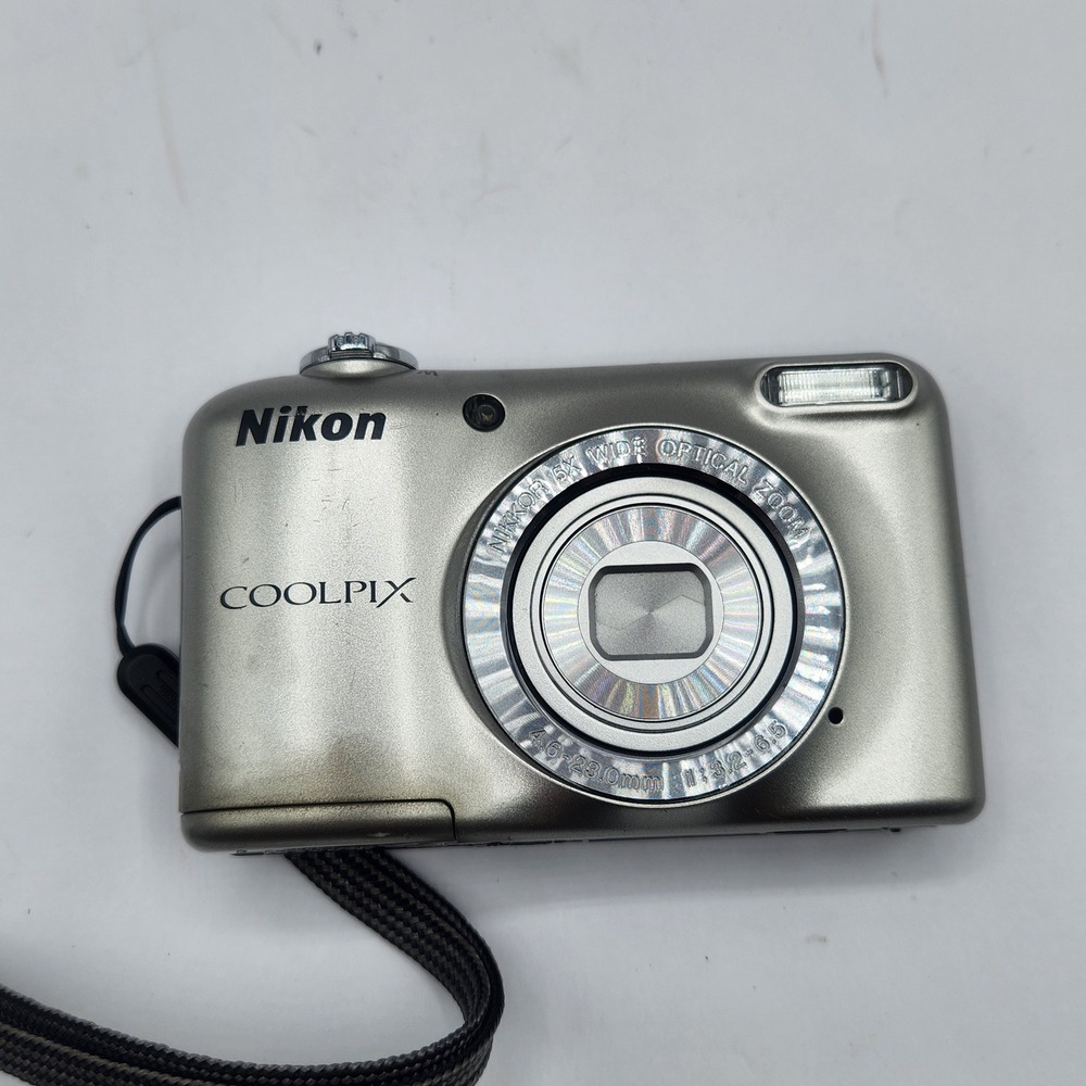 Nikon Coolpix L29 16.1MP Digital Camera Silver 5x Optical Zoom HD Video
